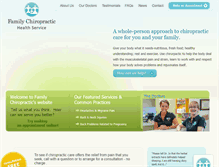 Tablet Screenshot of familychiropractichealthservice.com